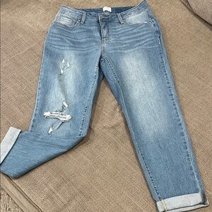Time and Tru Light Blue Distressed Jeans